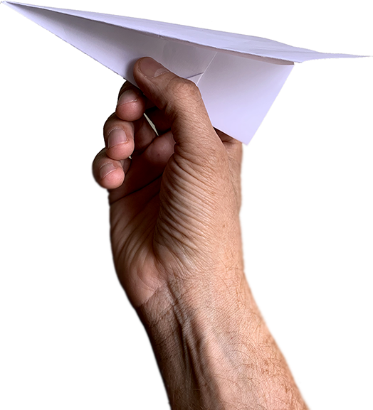 imagen mano con avión